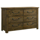 Doherty 5-piece Eastern King Bedroom Set Rustic Brown