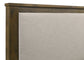 Doherty California King Linen Panel Bed Rustic Brown