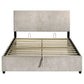 Reeves Upholstered Queen Lift-Top Storage Platform Bed Beige