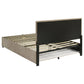 Reeves Upholstered Eastern King Lift-Top Storage Platform Bed Tan