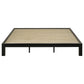 Gislen Eastern King Easy Assembly Wood Platform Bed Black