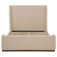 Nala Eastern King Fabric Upholstered Platform Bed Tan