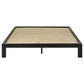 Gislen Queen Easy Assembly Wood Platform Bed Black