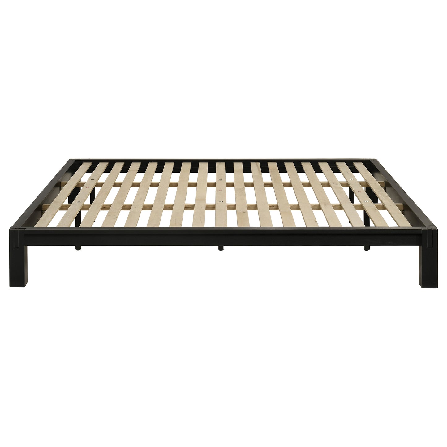 Gislen Eastern King Easy Assembly Wood Platform Bed Black