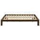 Gislen Full Easy Assembly Wood Platform Bed Walnut