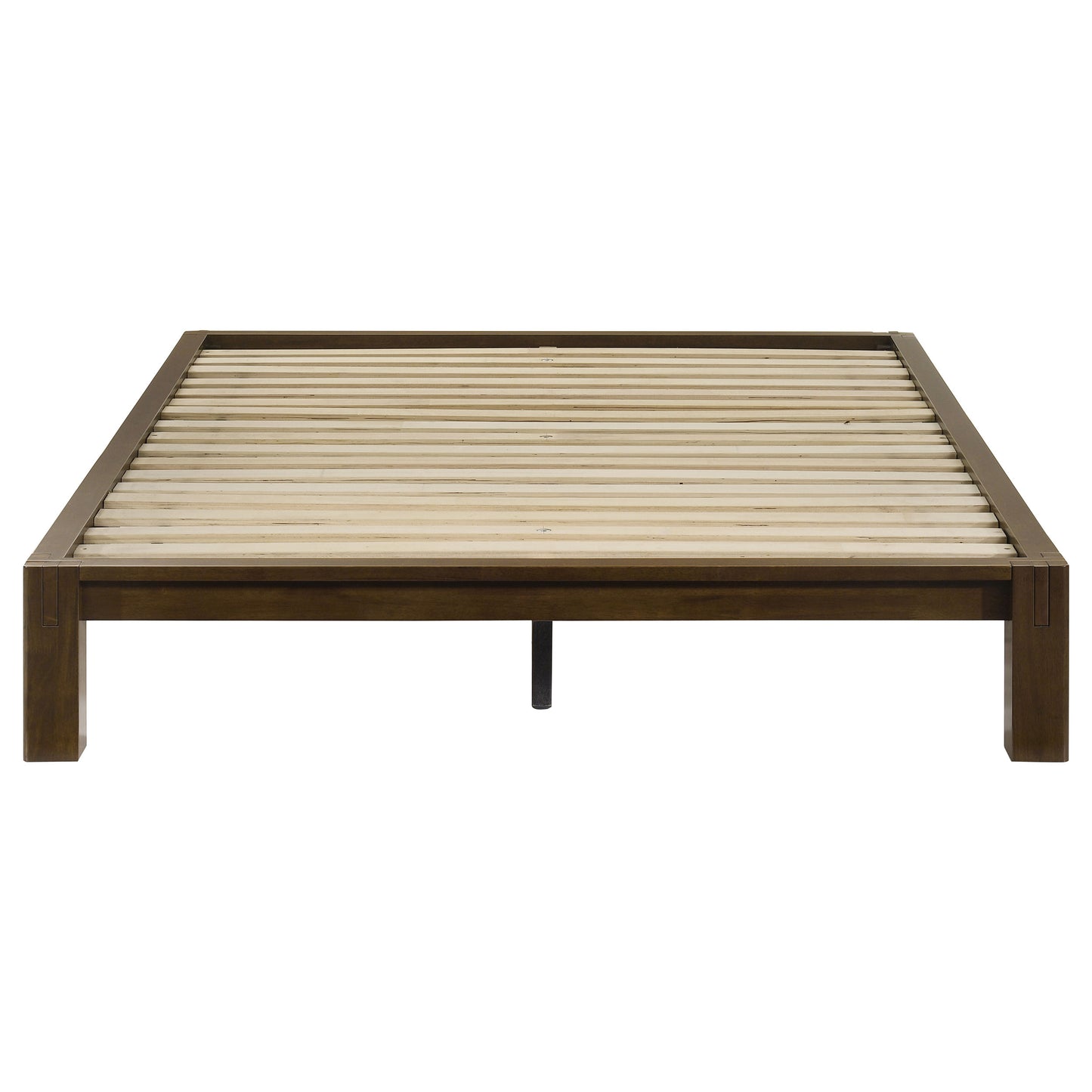 Gislen Full Easy Assembly Wood Platform Bed Walnut