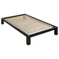 Gislen Twin Easy Assembly Wood Platform Bed Black