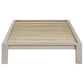 Gislen Twin Easy Assembly Wood Platform Bed White