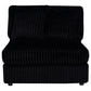 Blaine Upholstered Armless Chair Black