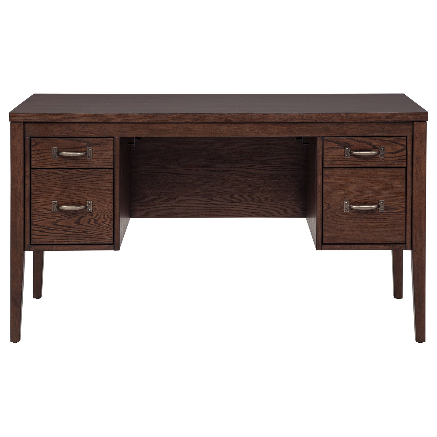 Graham 54-inch 4-drawer Double Pedestal Lift Top Computer Desk Chocolate