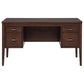 Graham 54-inch 4-drawer Double Pedestal Lift Top Computer Desk Chocolate