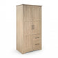 Cassara 2-door Bedroom Wardrobe Storage Cabinet Armoire Latte