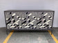 Krause 3-door Bone Inlay Accent Cabinet Grey and Black