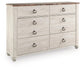 Willowton Six Drawer Dresser