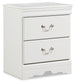 Anarasia Two Drawer Night Stand