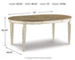 Realyn Oval Dining Room EXT Table
