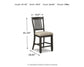 Tyler Creek Upholstered Barstool (2/CN)