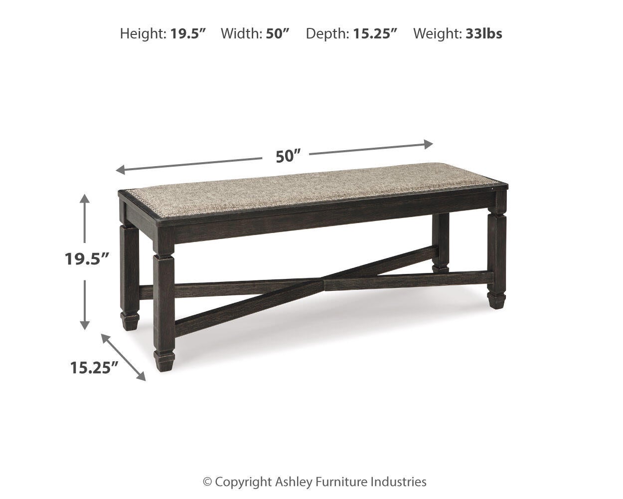 Tyler Creek Upholstered Bench