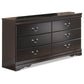 Huey Vineyard Six Drawer Dresser