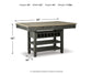 Tyler Creek RECT Dining Room Counter Table