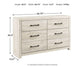 Cambeck Six Drawer Dresser