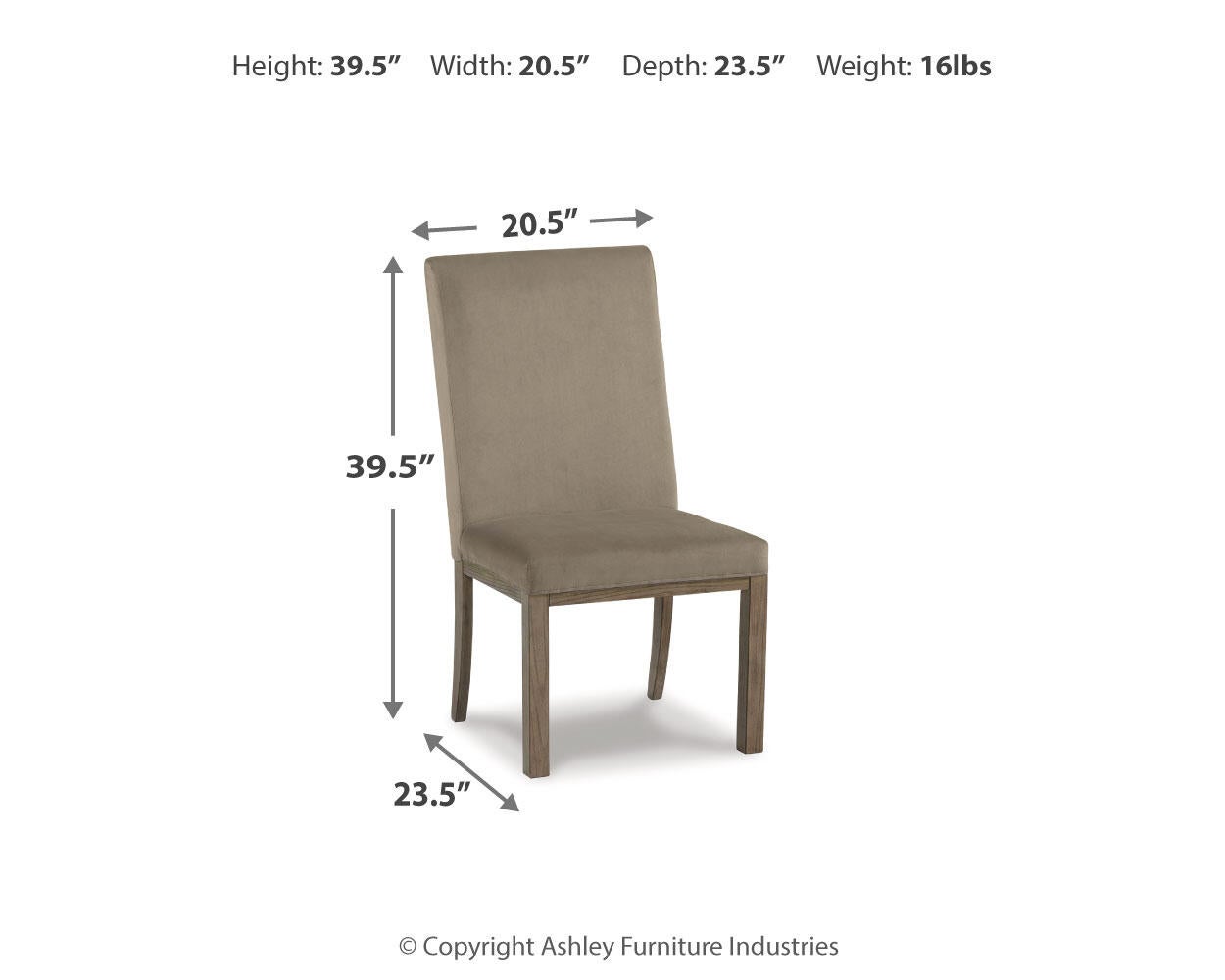 Chrestner Dining UPH Side Chair (2/CN)