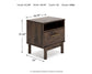 Calverson One Drawer Night Stand