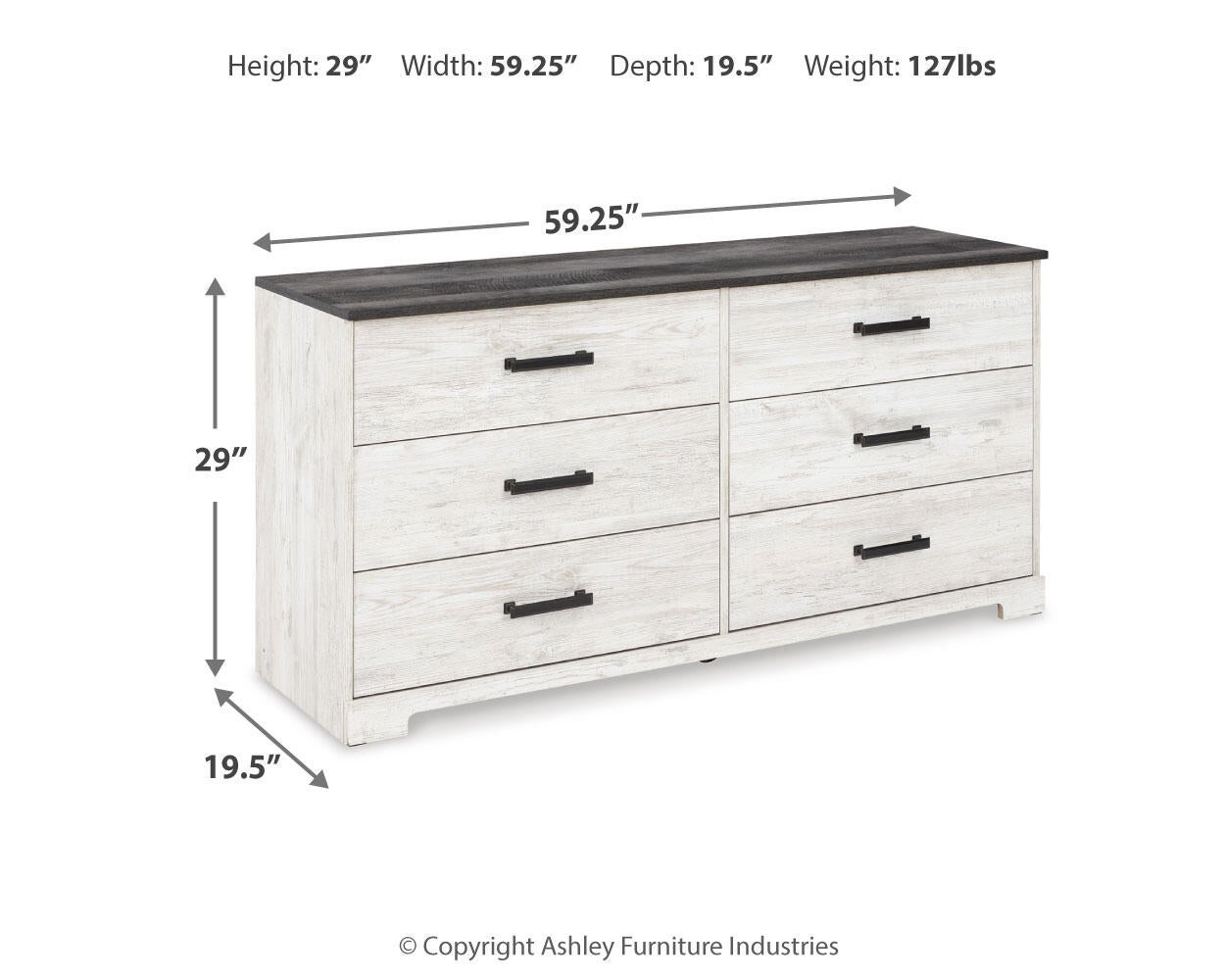 Shawburn Six Drawer Dresser