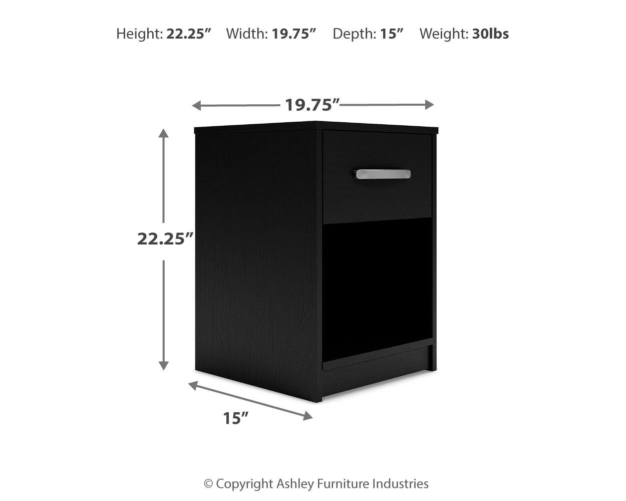 Finch One Drawer Night Stand