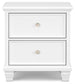 Fortman Two Drawer Night Stand