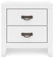 Binterglen Two Drawer Night Stand