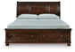 Porter California King Sleigh Storage Bed