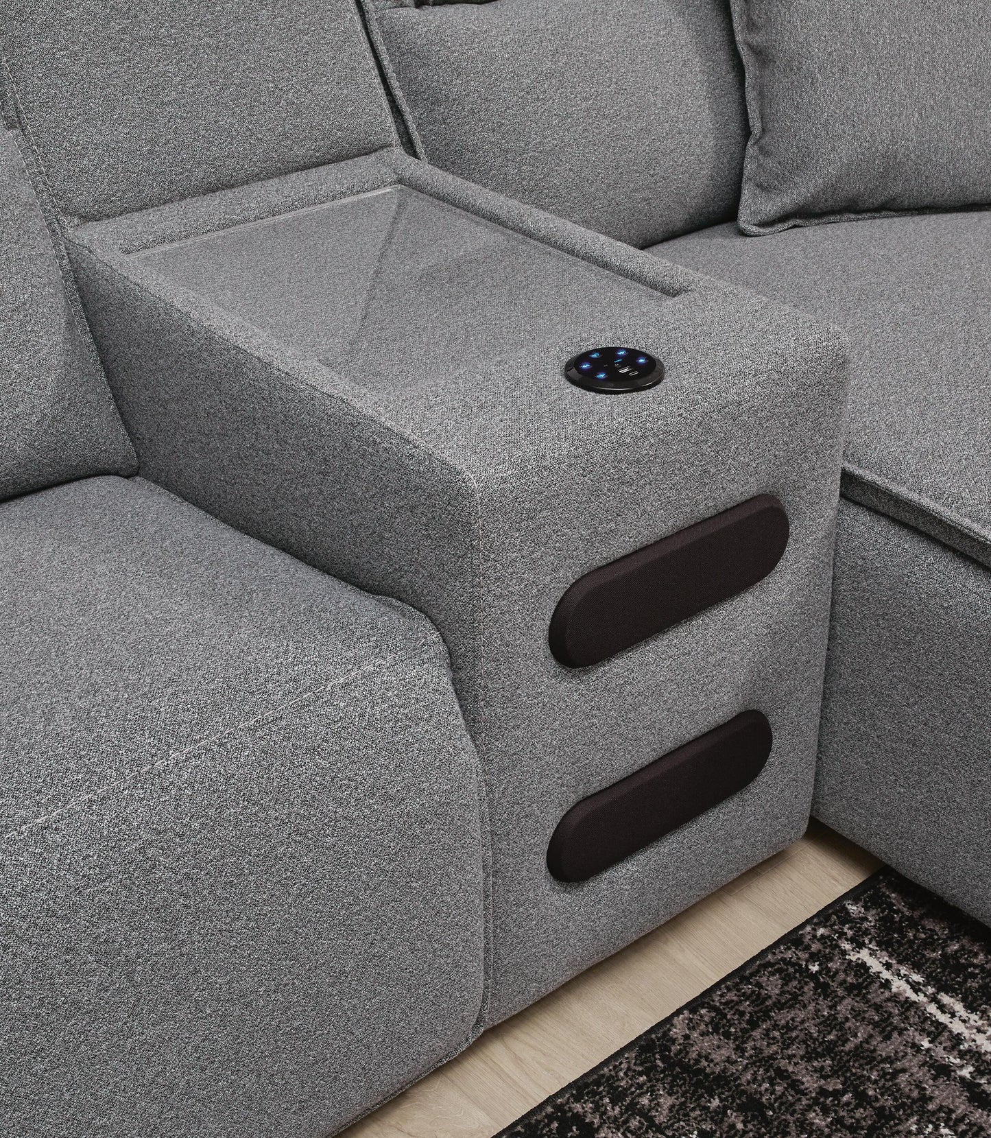 Modmax II 5-Piece Power Reclining Sectional with Audio Consoles