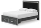 Zuraleus Queen Upholstered Panel Storage Bed