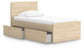 Onita Twin Panel Platform Bed with 1 Side Storage