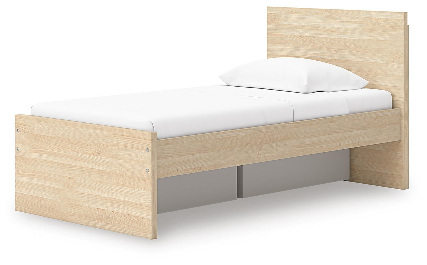 Onita Twin Panel Platform Bed with 1 Side Storage