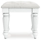 Kozlani Vanity Upholstered Stool