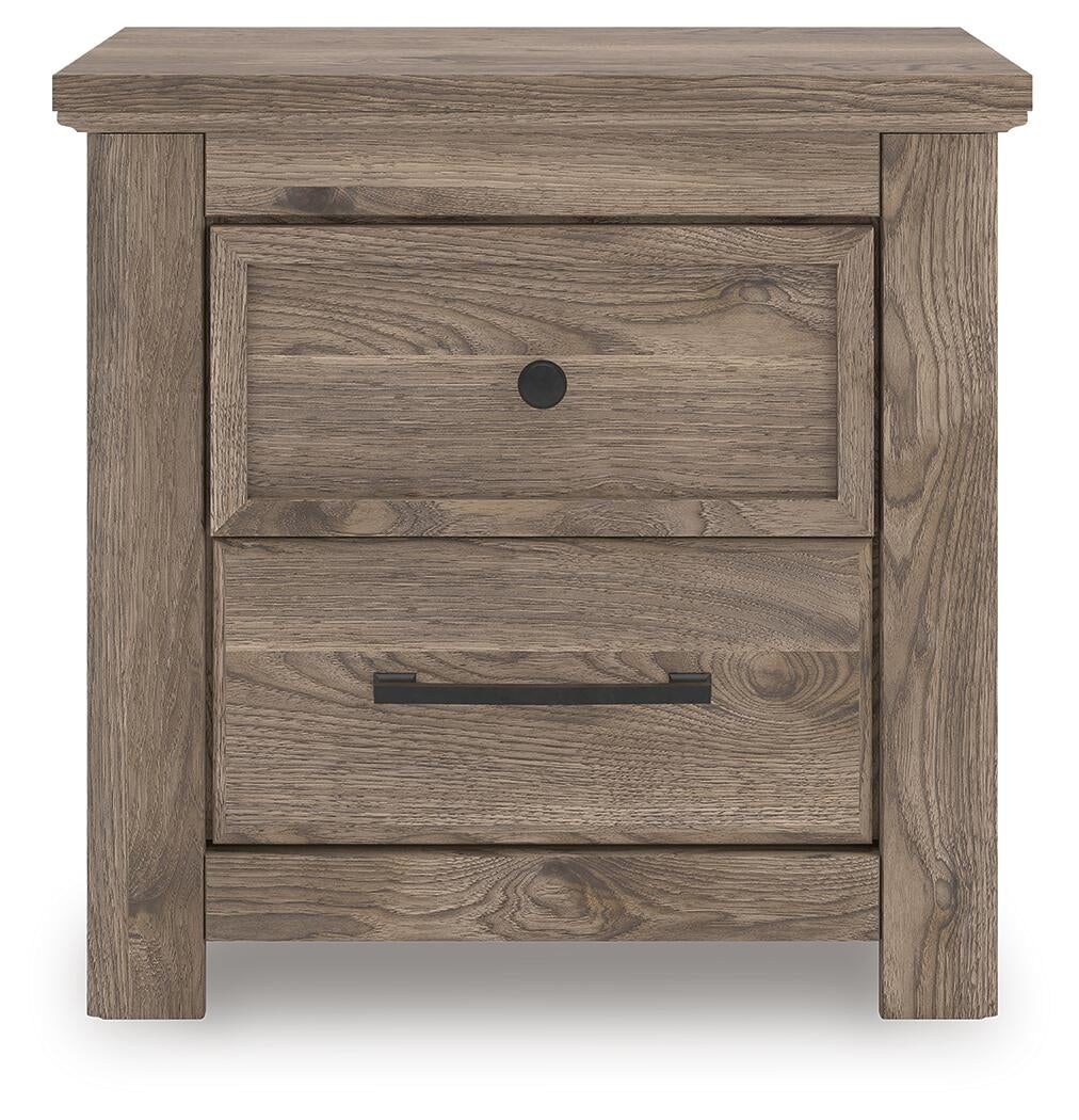 Rusticott Two Drawer Night Stand