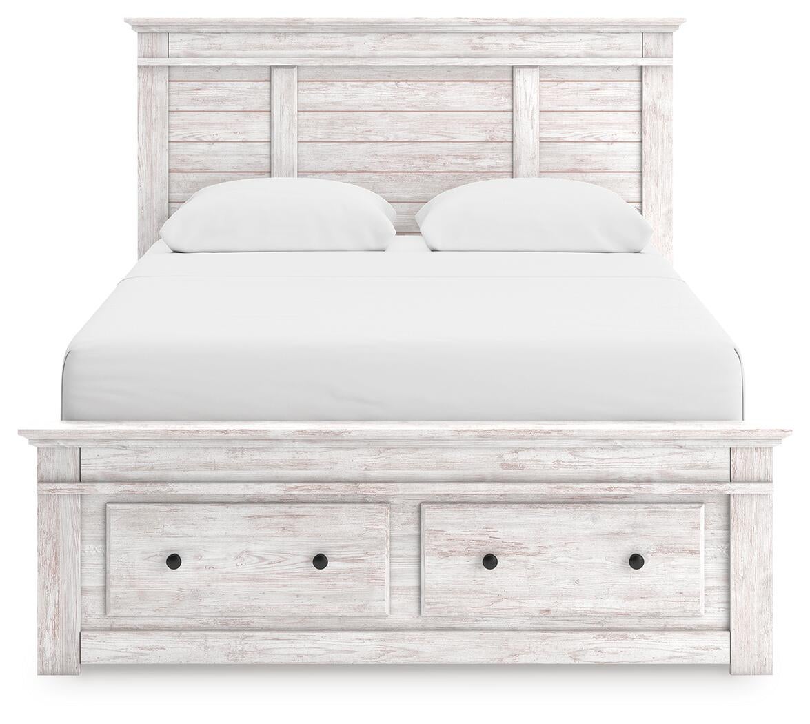 Makidern Queen Panel Storage Bed