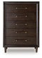 Dantenton Five Drawer Chest
