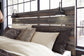 Drystan Queen Panel Bed with 4 Storage Drawers, Dresser, Mirror, Chest and Nightstand