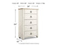 Willowton Queen Sleigh Bed with Mirrored Dresser, Chest and Nightstand