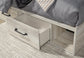 Cambeck Twin Panel Bed with 4 Storage Drawers with Mirrored Dresser, Chest and Nightstand
