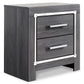 Lodanna Queen/Full Upholstered Panel Headboard Bed with Mirrored Dresser, Chest and Nightstand