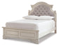Realyn Full Panel Bed with Mirrored Dresser