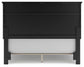 Lanolee Queen Panel Bed with Mirrored Dresser and Nightstand