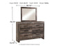 Wynnlow King Panel Bed with Mirrored Dresser
