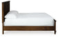 Danabrin King Panel Bed with Mirrored Dresser