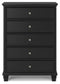 Lanolee Queen Panel Bed with Mirrored Dresser, Chest and Nightstand