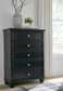Lanolee Queen Panel Bed with Mirrored Dresser, Chest and Nightstand